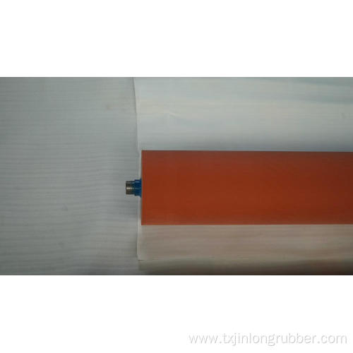 Rubber roller for laminating device